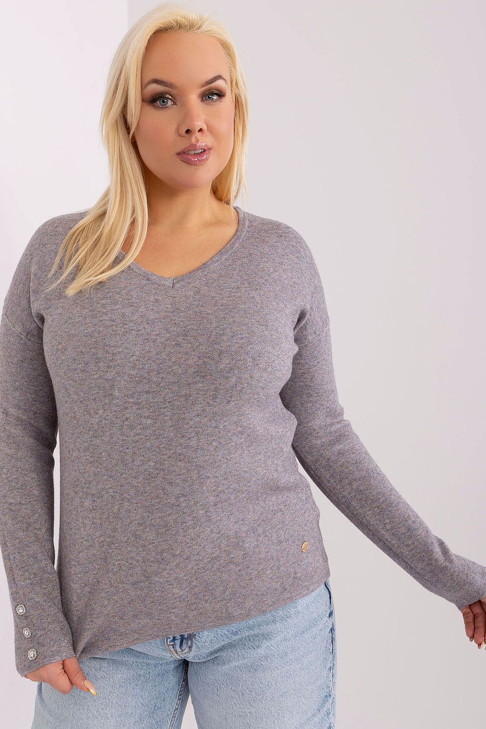  Pulóver plus size model 190084 Factory Price 