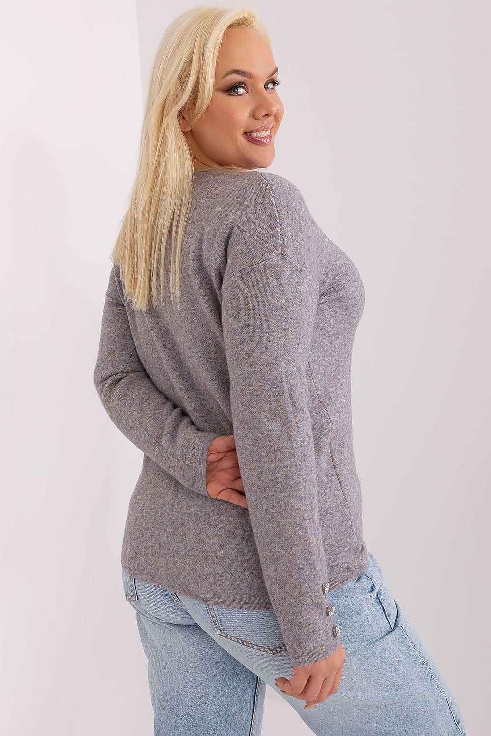  Pulóver plus size model 190084 Factory Price 