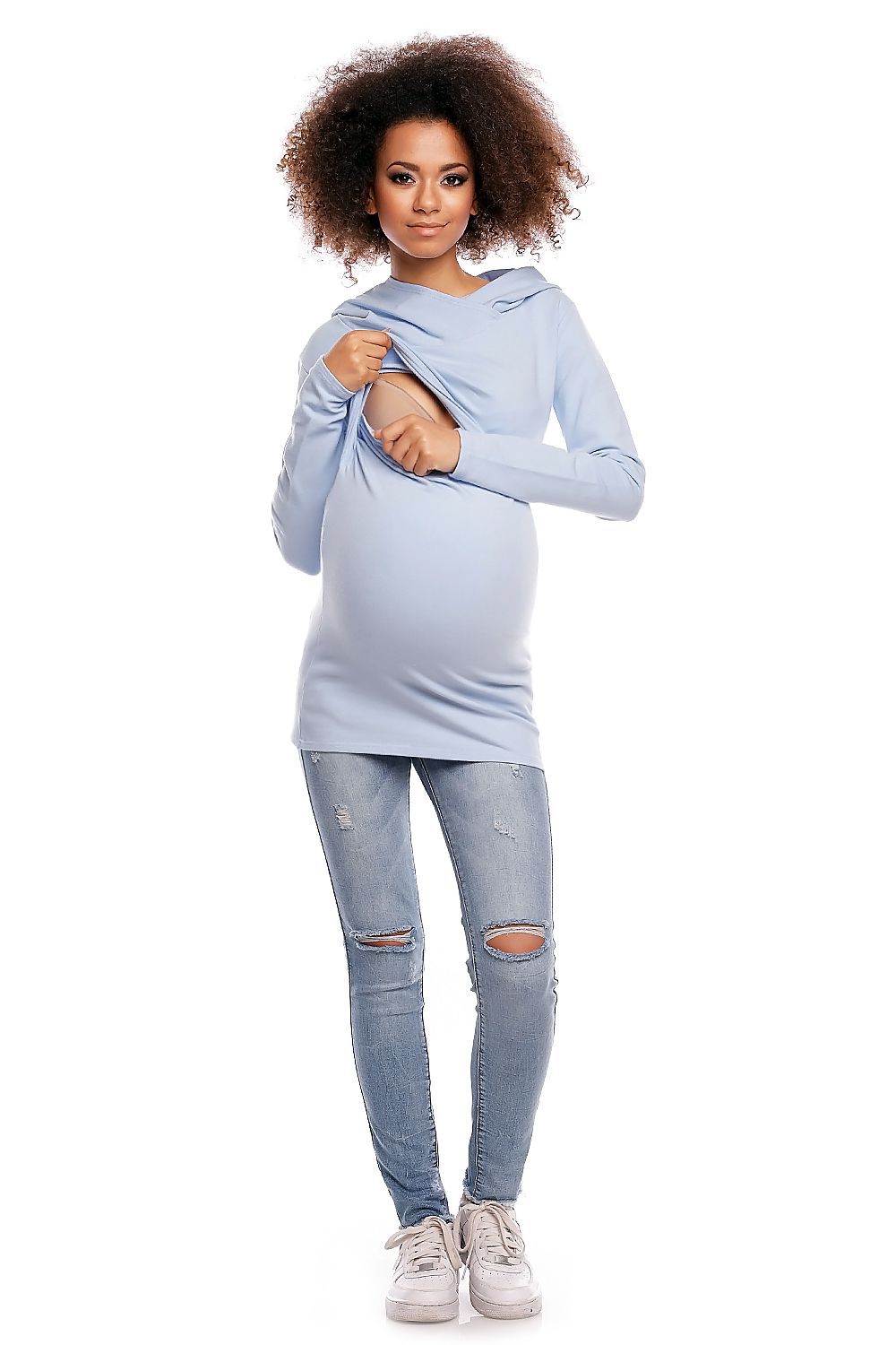  Terhességi blúz model 84457 PeeKaBoo 